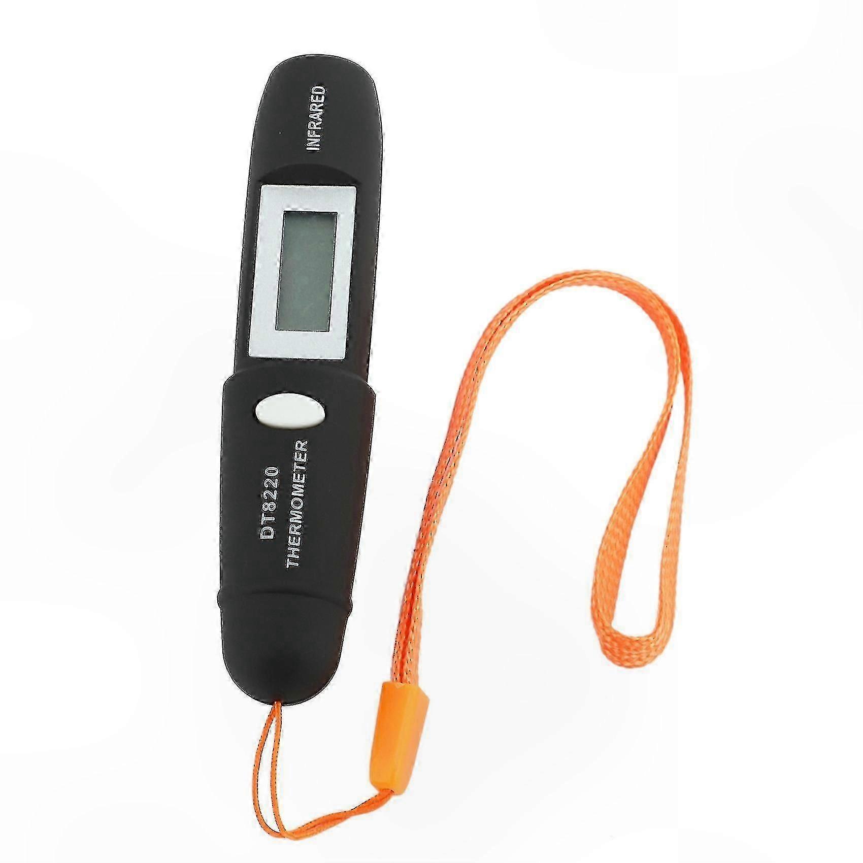 Digital LCD Infrared Thermometer Pen, Mini Non-Contact IR Temperature Measurement Tool with Black Finish
