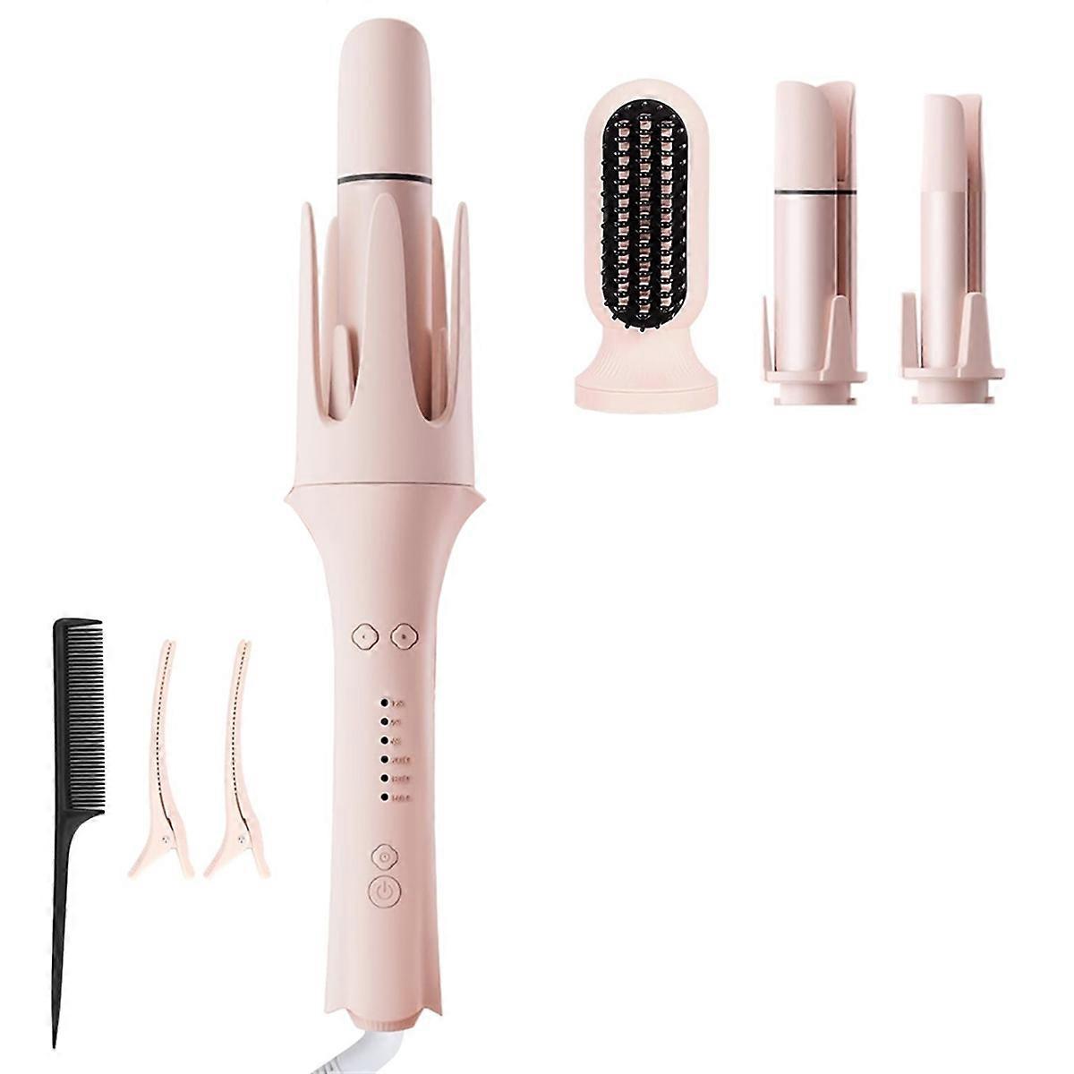 Automatic Curling Iron for Home Use with Multiple Curling Iron Replacement Heads and A Straightening Brush EU Plug