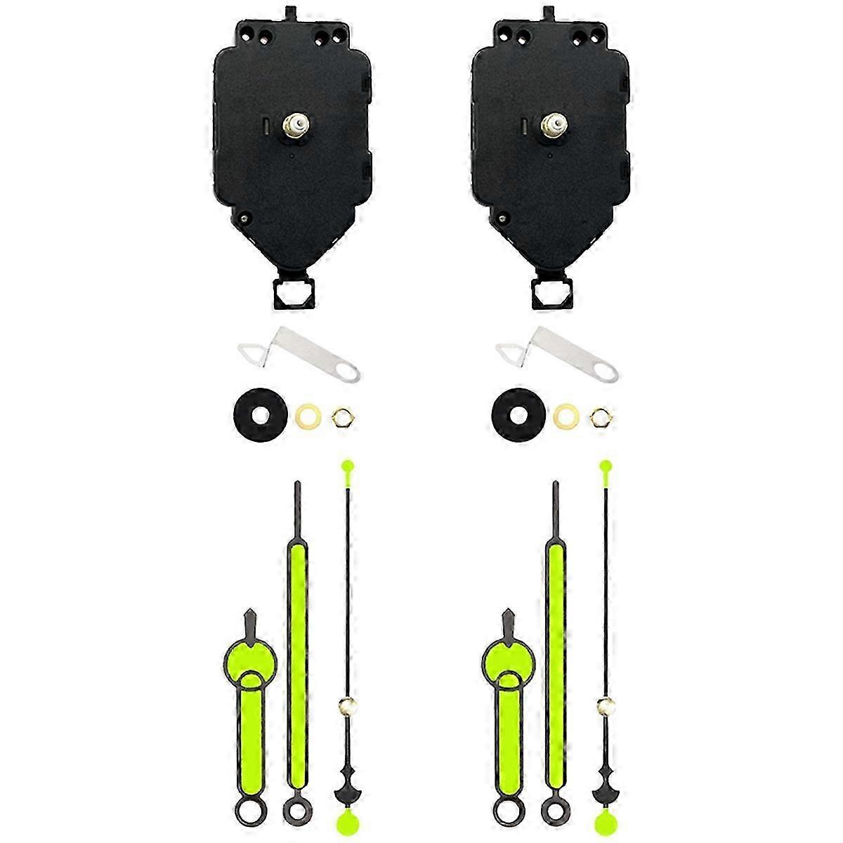 2 Set Quartz Clock Movement Kit Replacement Parts