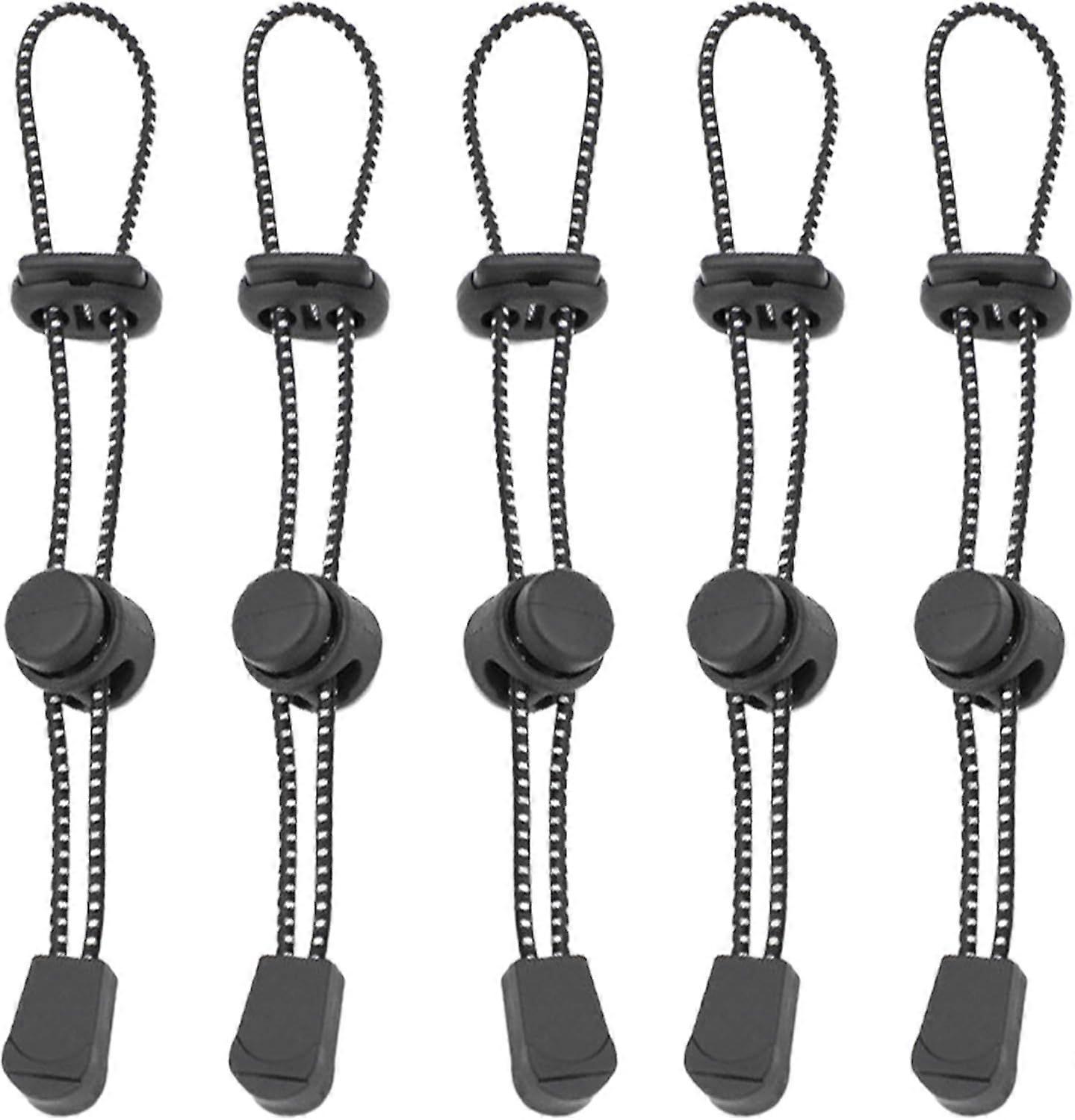 5PC Versatile Backpack Strap Keeper with Adjustable Clips - Lightweight Elastic Cord for Secure Backpack Straps, Trekking Pole Tips, Ski Pole Basket &