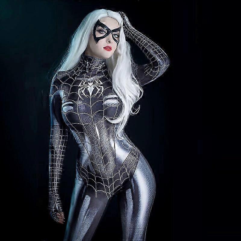 2025 Women Cosplay Costume Spider-Man/Venom Role Play Suit One-Piece Jumpsuits for Halloween New