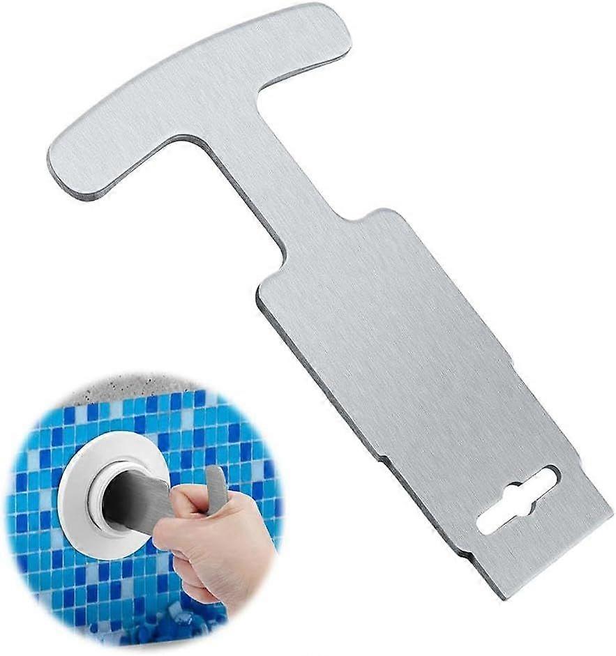 Pool Plug Removal Tool, Upgraded Metal Pool Eye Seat Removal Tool with Handle for Hayward Nozzles, Above Ground and Inground Pool Inlet Fittings