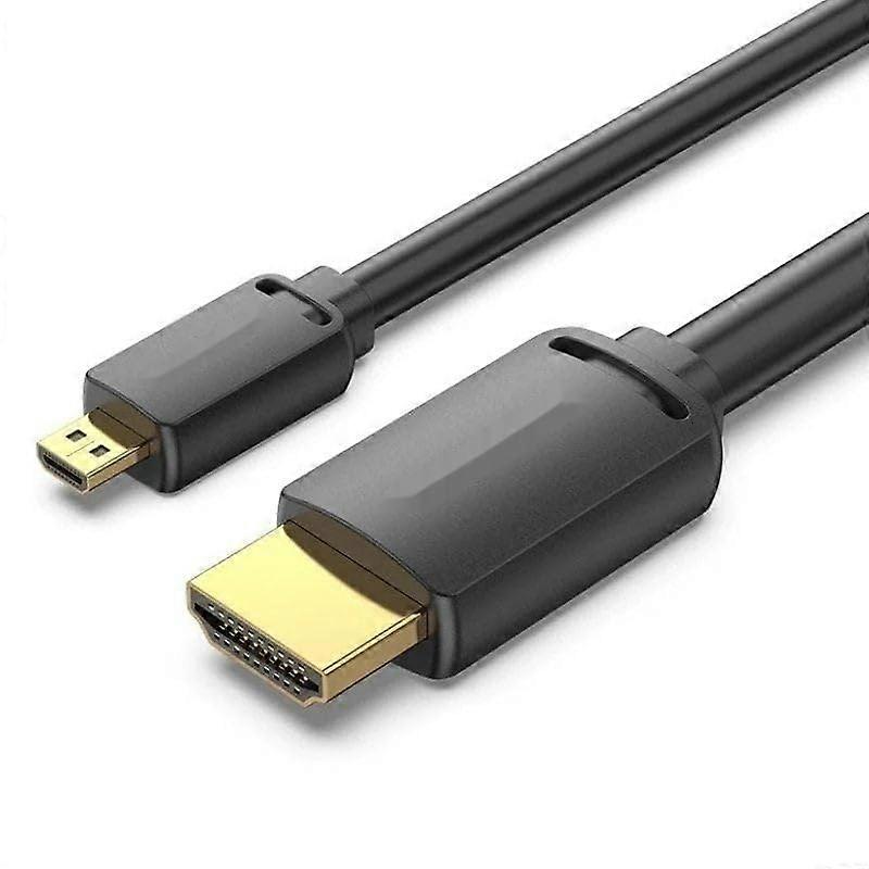 HDMI Cable 3m 4K HDMI 2.0 With Micro HDMI Connector AWG34 Black For Definition Connections
