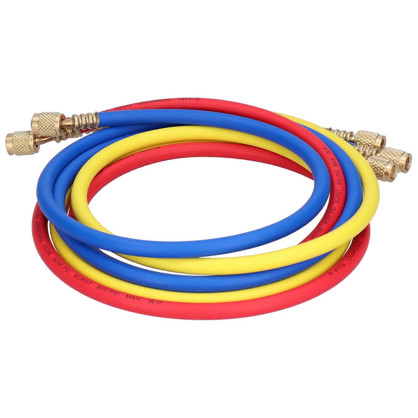 3Pcs AC Charging Hose CT-360RYB-H R410 1.5m Red Yellow Blue