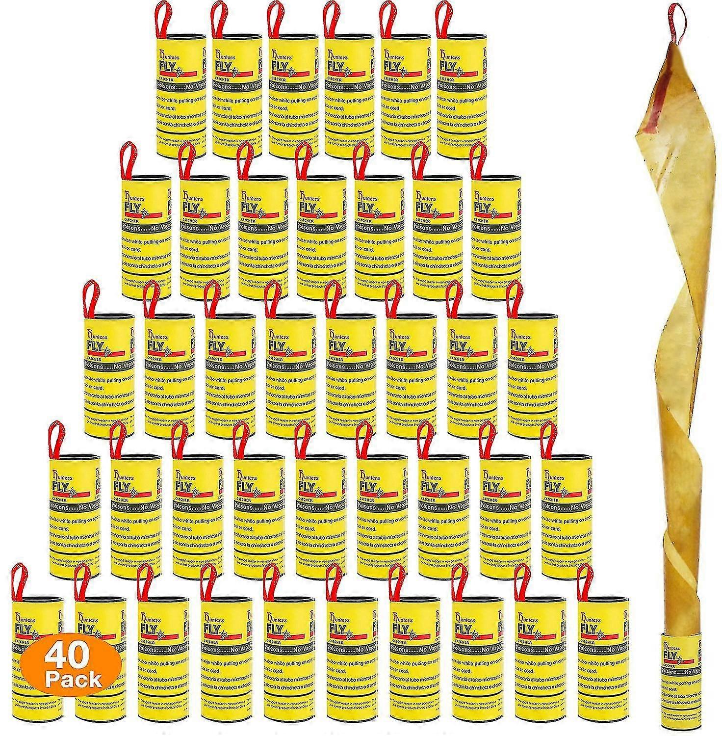 Disposable fly killer paper for insects - 40 rolls