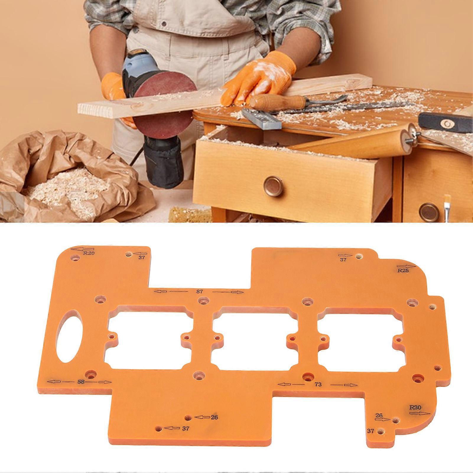 Woodworking Template Set R20 R25 R30 Radius 70x70mm Routing Tool