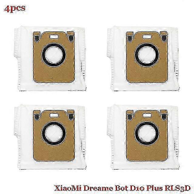 For Xiaomi Dreame Bot D10 Plus Rls3d Robot Vacuum Cleaner Replacement Parts Main / Side Brush Hepa Filter Mop Cloth Dust Bag