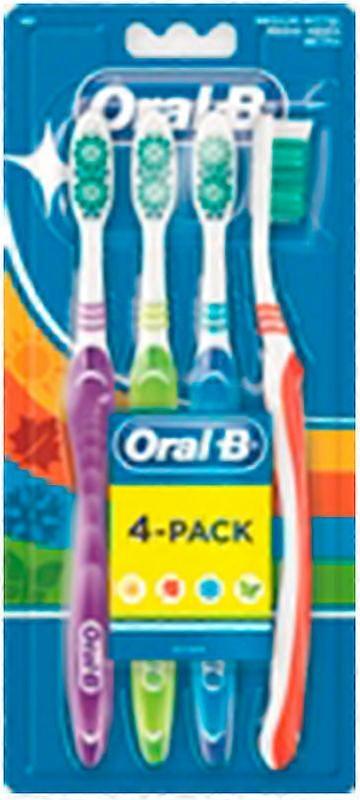 Oral-B Shiny Clean Toothbrush Medium 4 u