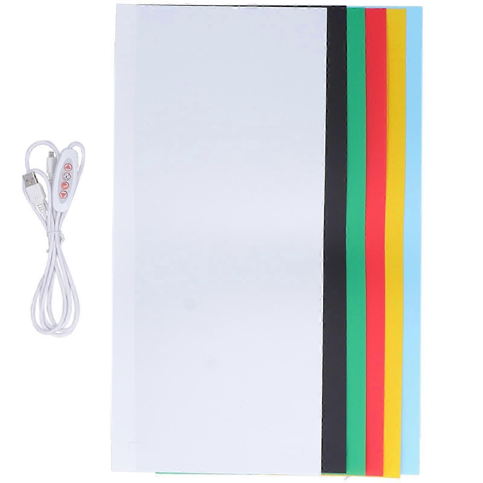 Mini Ring Lightbox Folding Photography Softbox LED Light Box Photo Studio with 6 Backdrops 2025