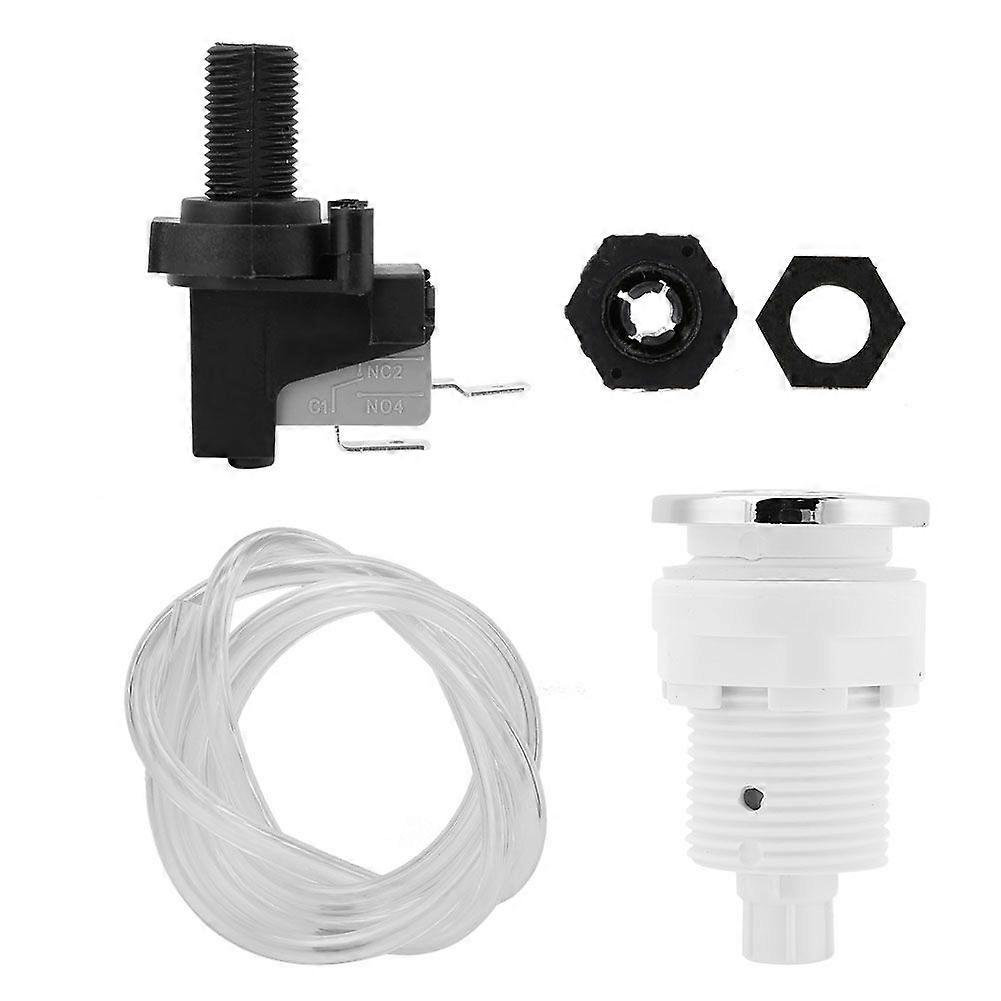 Bathtub Waste Garbage Tub Self lock Air Pressure Switch Button Air Hose Micro Switch