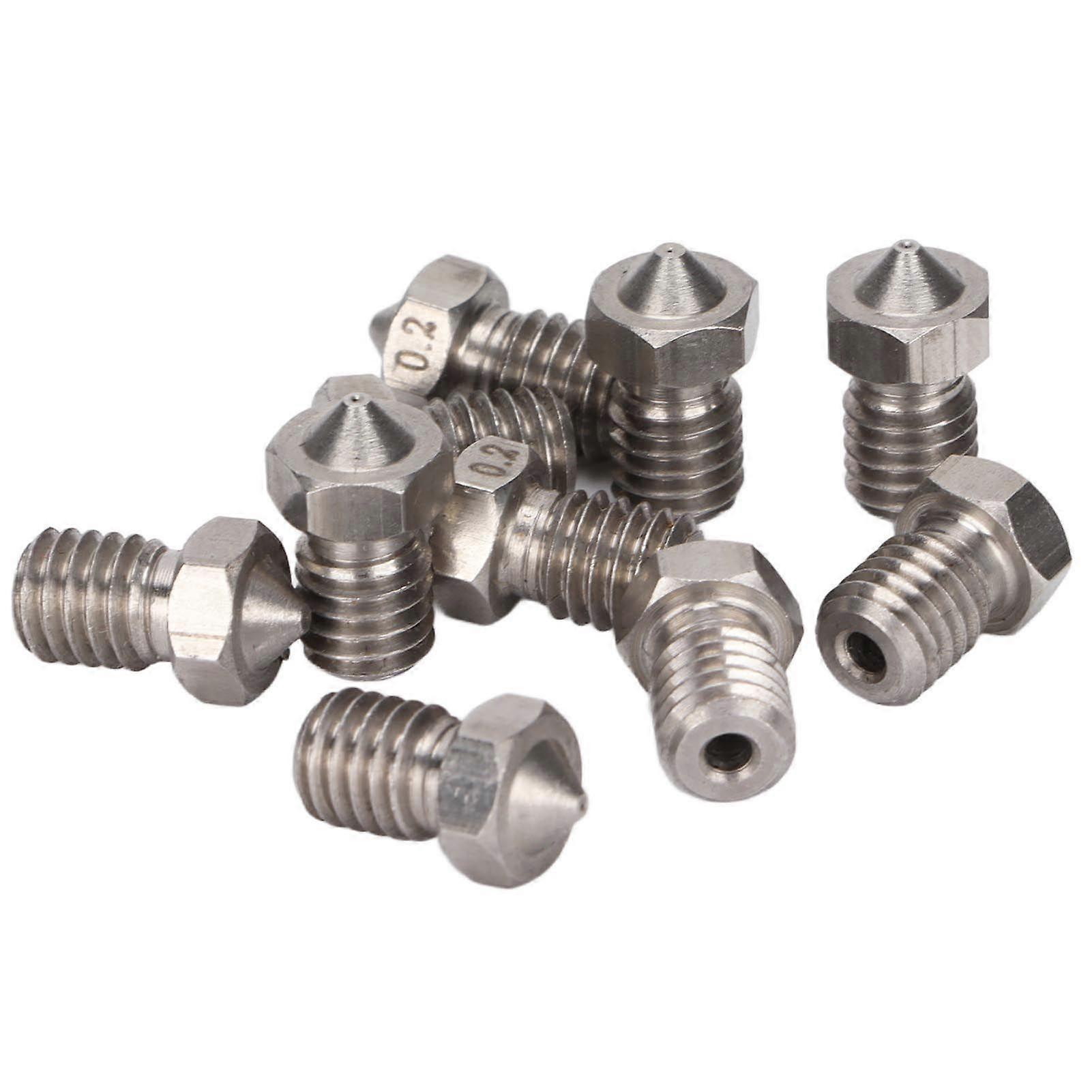 3D Printer Nozzles Arc Structure Abrasion Performance Fine Workmanship Stainless Steel Extruder Nozzles0.2mm