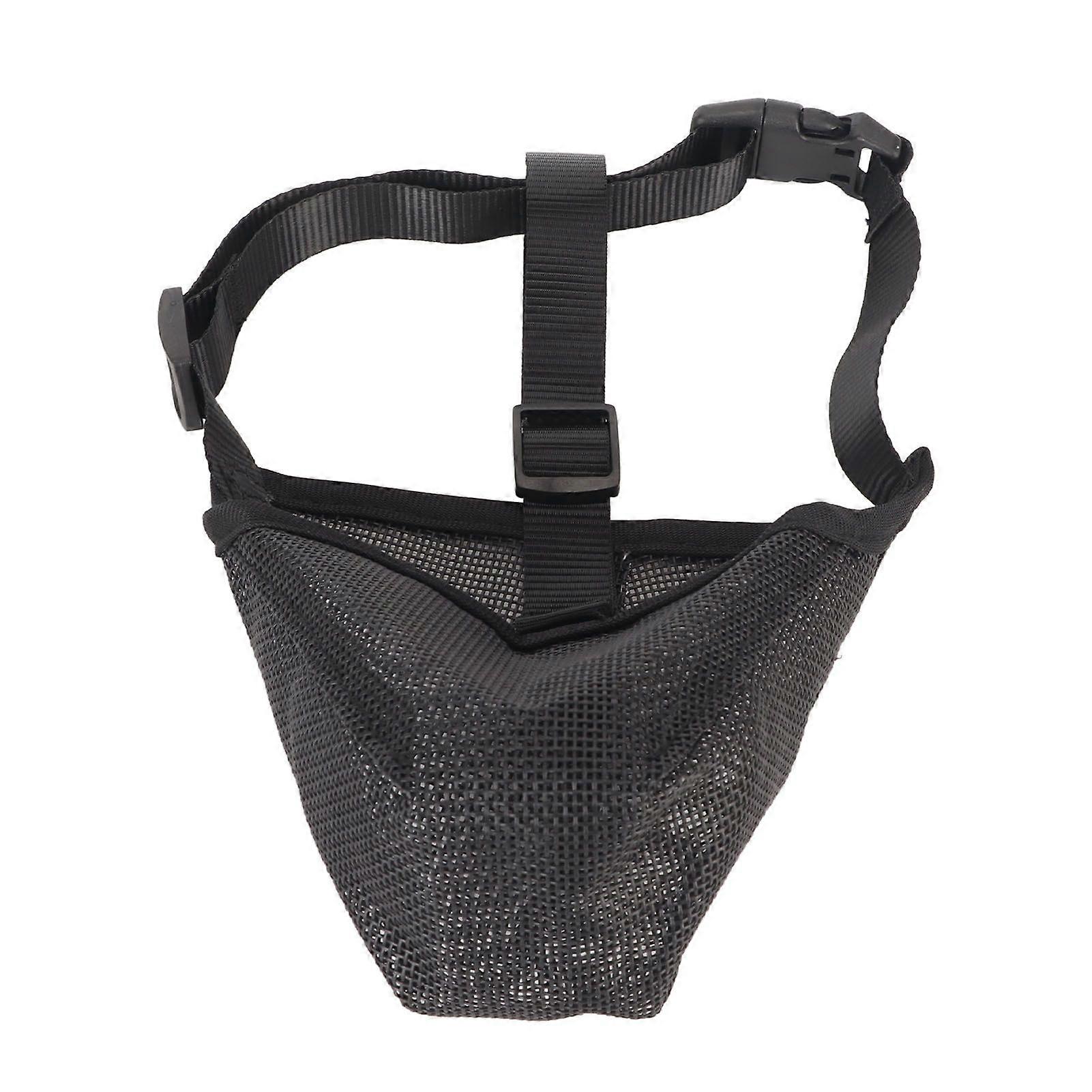 dog muzzle breathable adjustable dogs mesh covered muzzle for biting chewing licking barking scavenging poisoned bait l