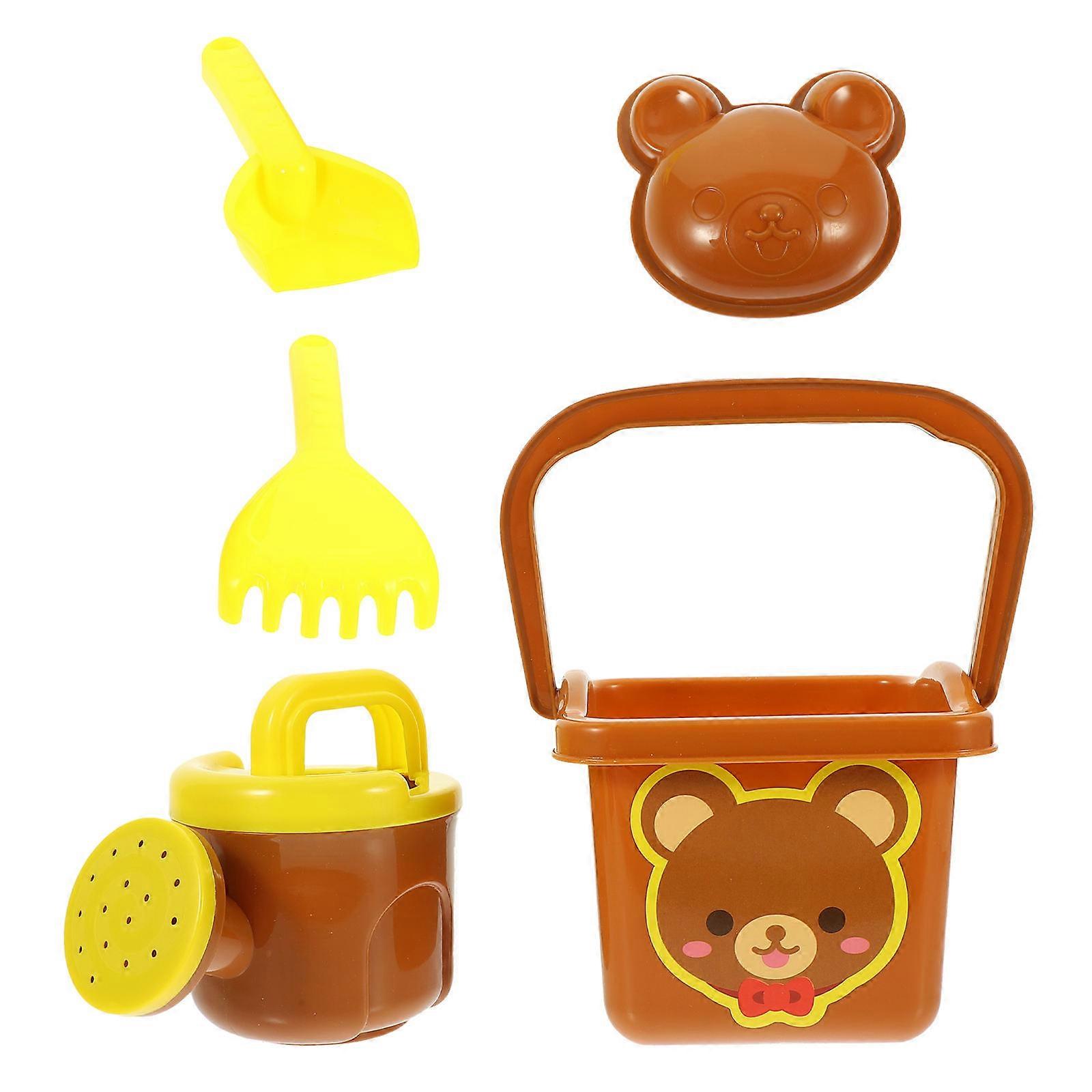 Interesting Sand Bucket Beach Toy for Playing 1Set Kids Accessory Plastic