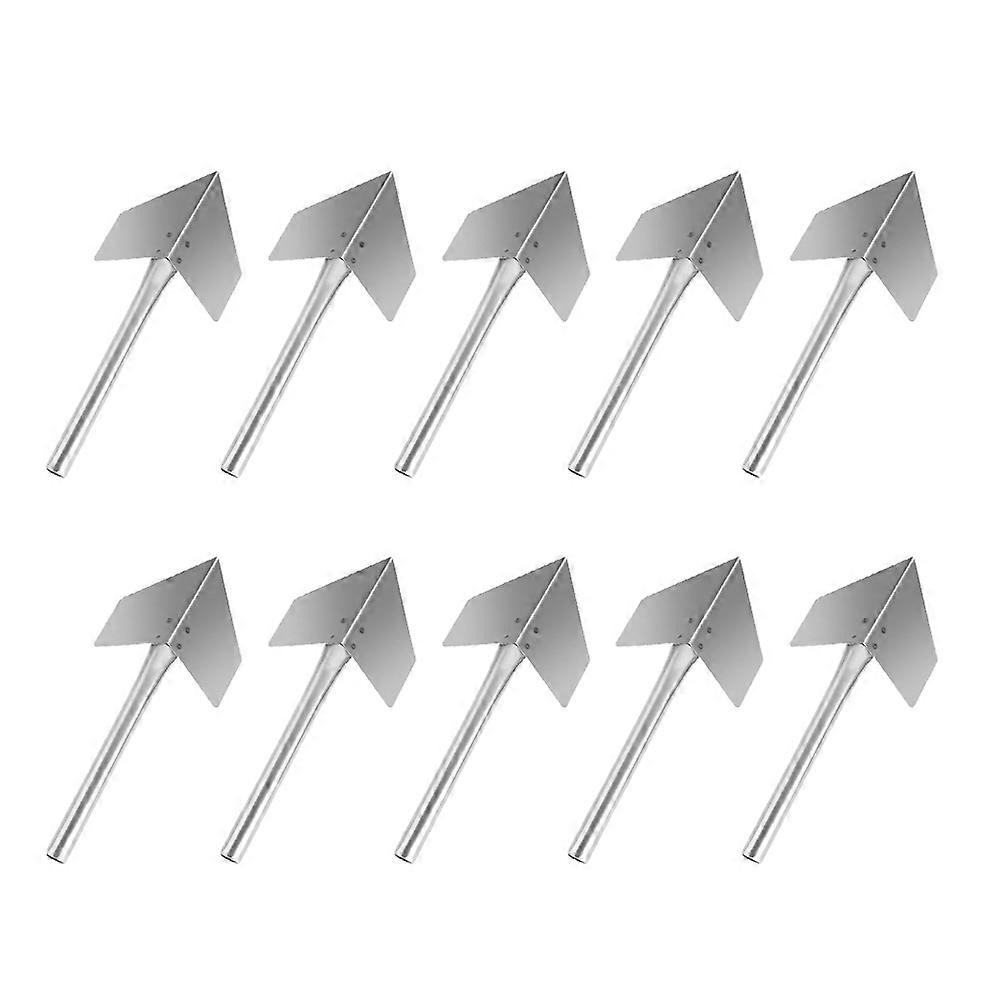 Silver Stainless Corner Trowel for Outside Scraping with 10Pcs