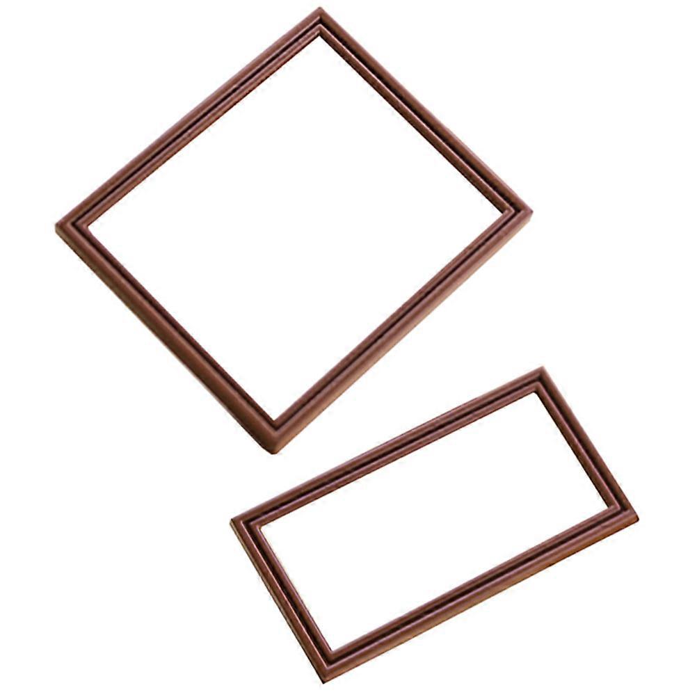 Mini Photo Frame Crafts Alloy Decorative Mini Frame for Home 4Pcs