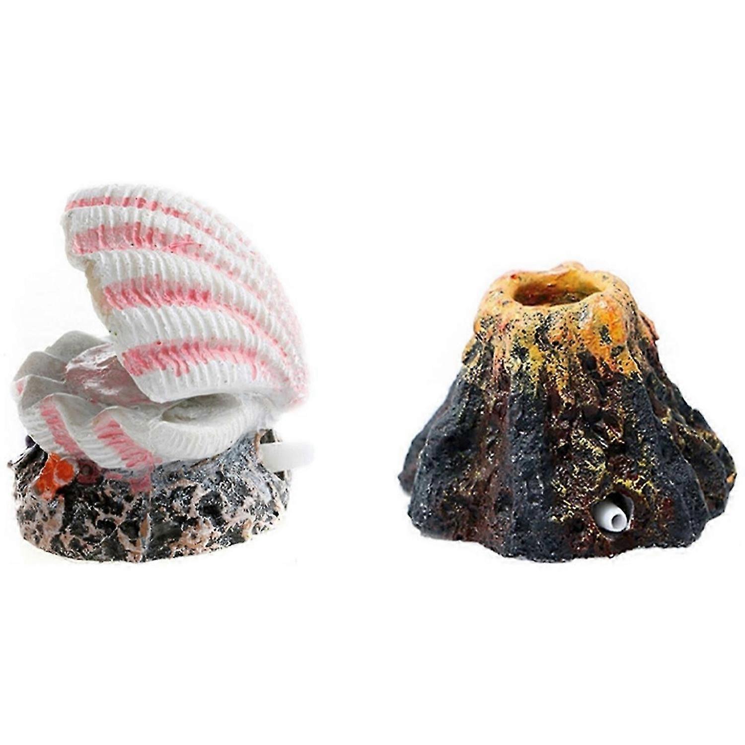 Aquarium Volcano-Shape Air Bubble Stone Oxygen Pump Decoration