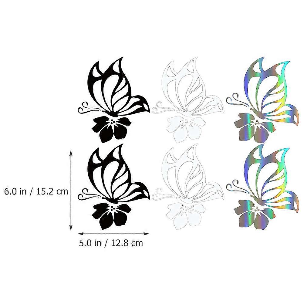 Car Decorative Stickers Waterproof for Vehicle Use 6Pcs Pack