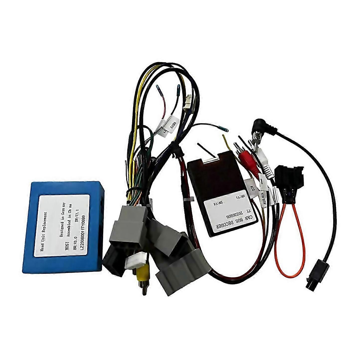 For Car Most Aux Optical Fiber Decoder Amplifier Canbus Adapter