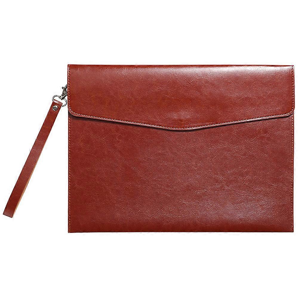 Travel File Carry Case For Important Documents Offering Magnetic Closure And Stylish Design Suitable For Business People In 1Set
