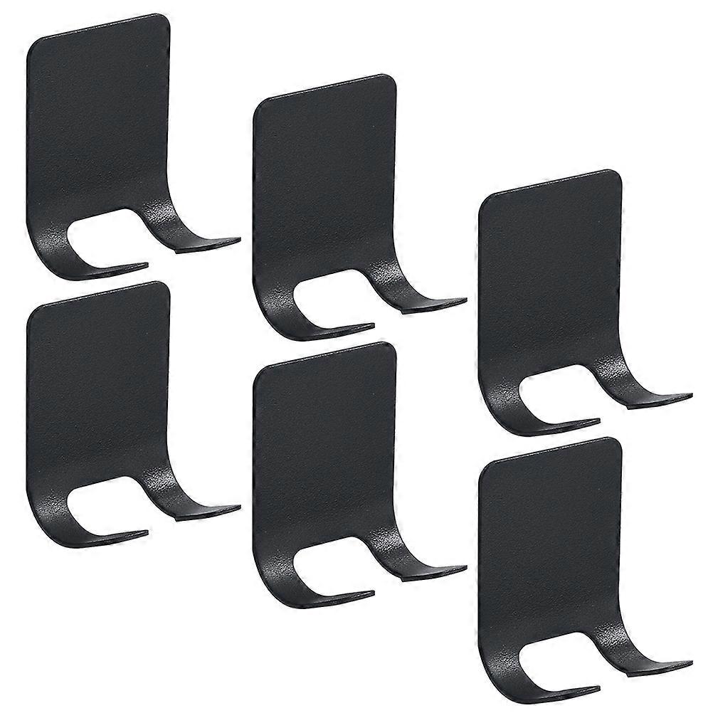 Stainless Steel Holder for Storage Use with 6Pcs Waterproof Hooks