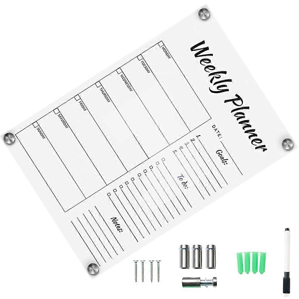 Transparent Whiteboard Simple Handwritten Message Board for Home Use 4Sets