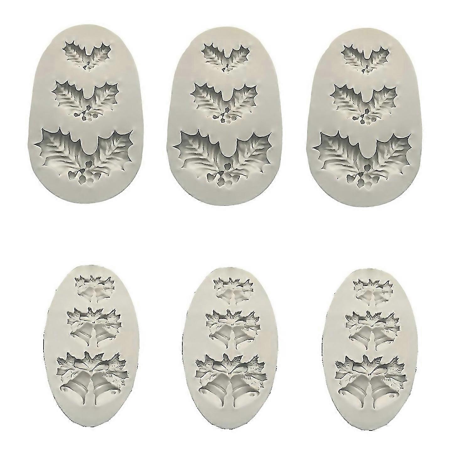 For Christmas Bell Leaf Modeling Mold Homemade Baking