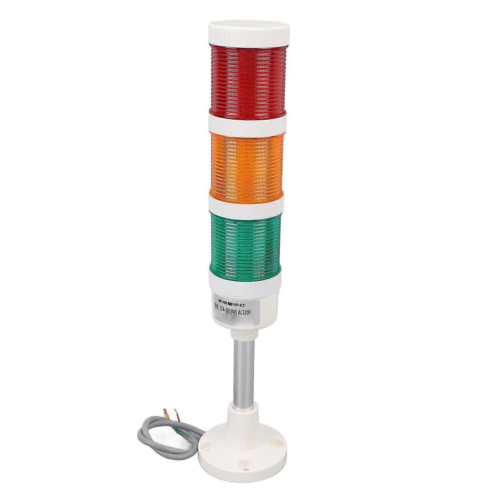 Andon Light Warning Light 3-Layer Transparent Screen Energy Saving Scratch-Resistant High Refractive Index For CNC