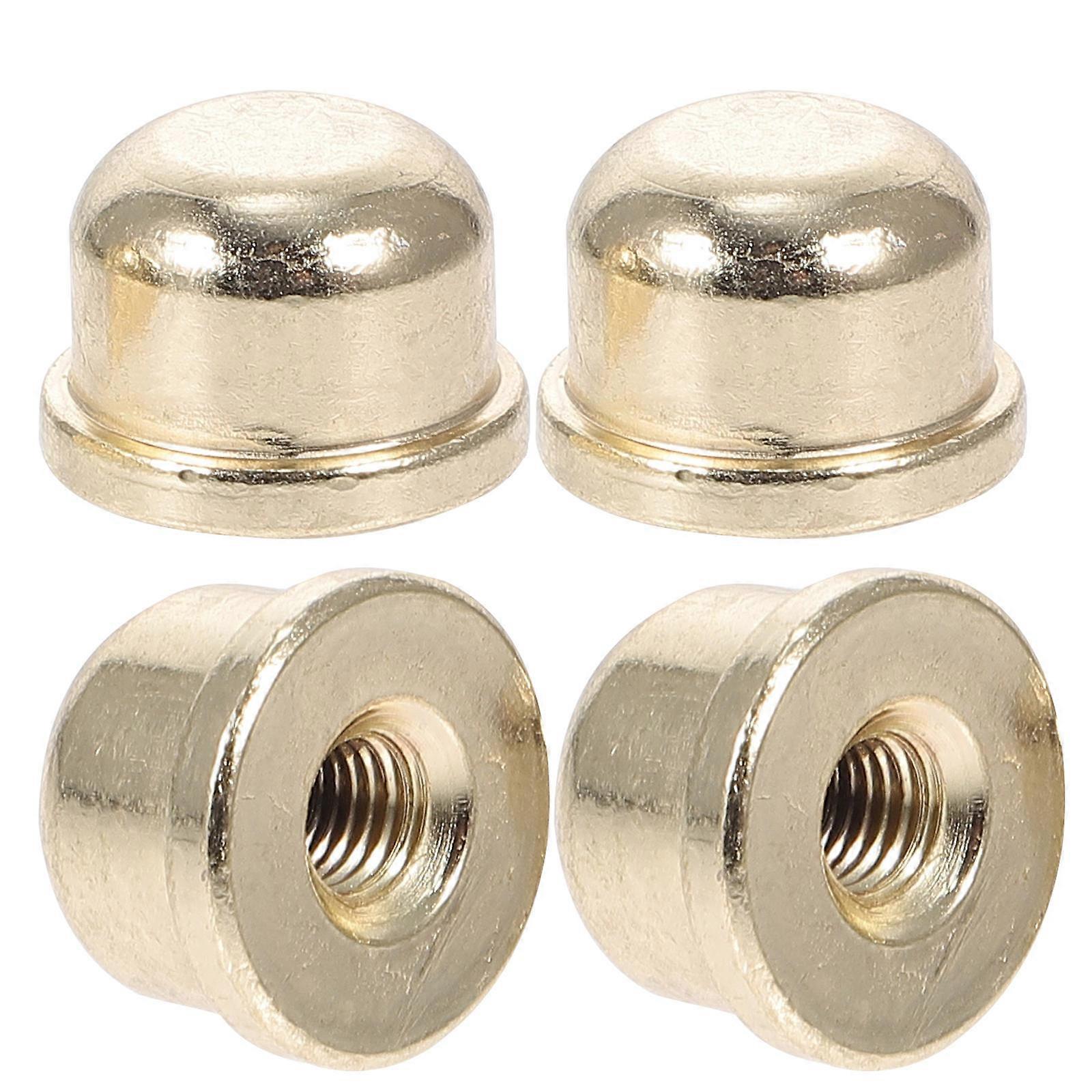 8Pcs Lamp Finials Tapped Decorative Knob for Table and Floor Lamps Made of Durable Golden Metal