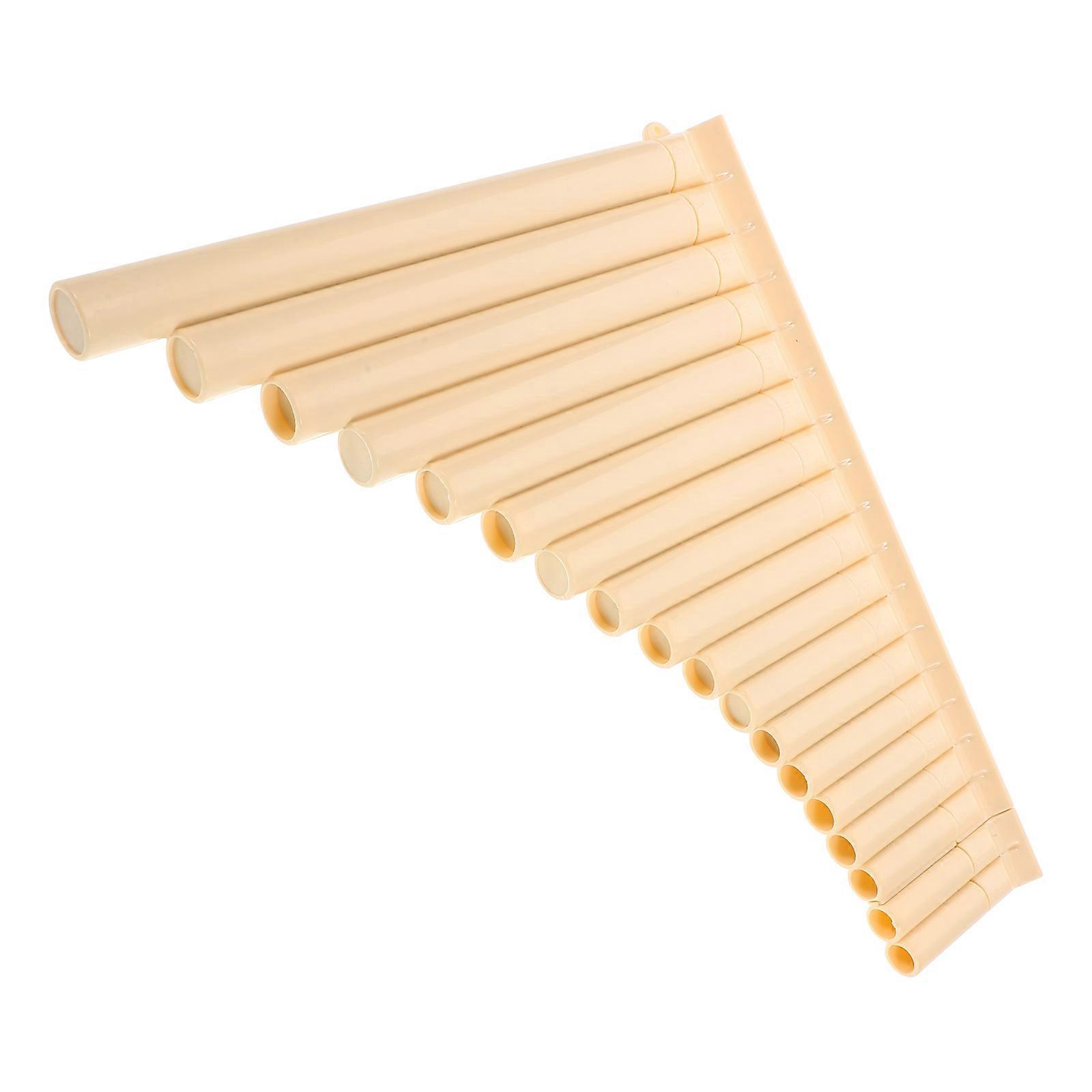 Lightweight Pan Flute Instrument 2Pcs for Beginners with 18 Pipes ABS Plastic