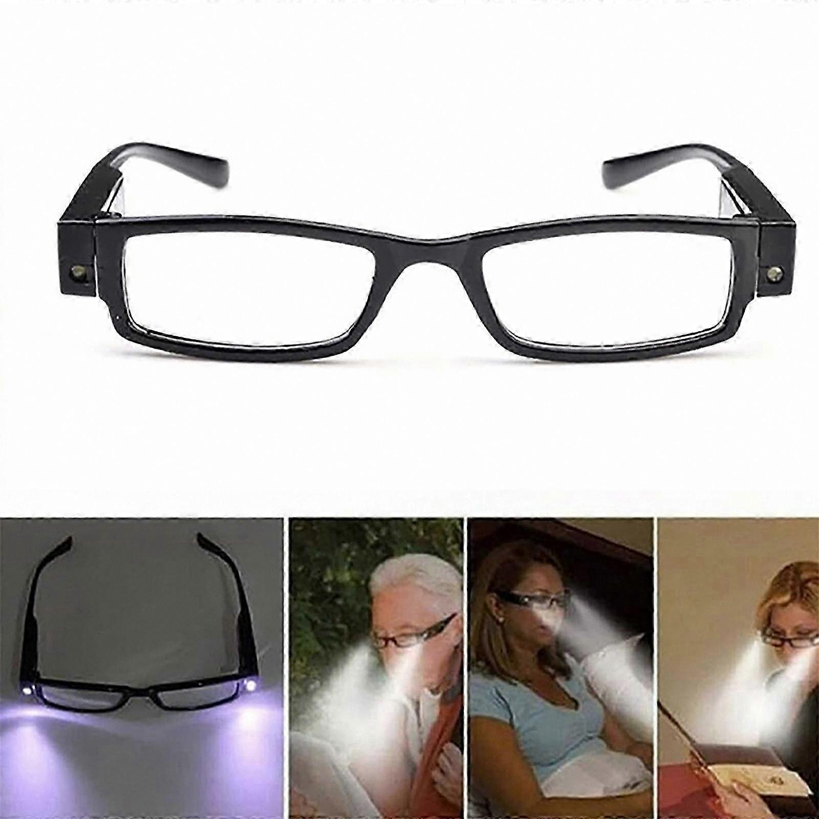 Illuminated Reading Glasses with Built-in Light for Seniors
