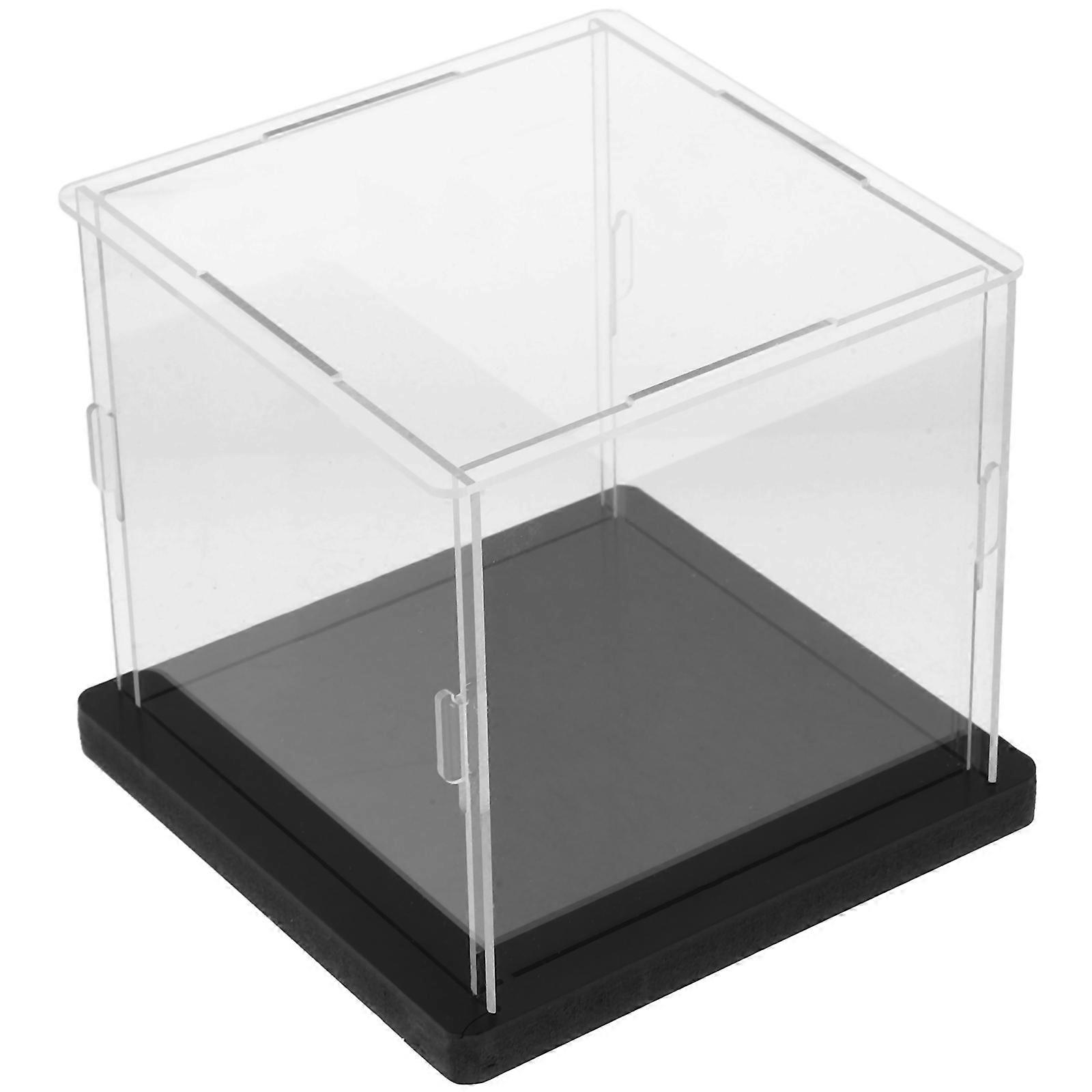 Transparent Baseball Box Acrylic Display for Storage 2Sets Tabletop
