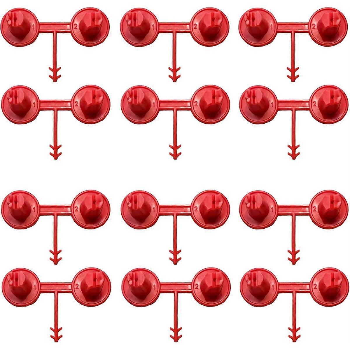12pcs Red Nozzle for Foaming Agent Precision Coverage
