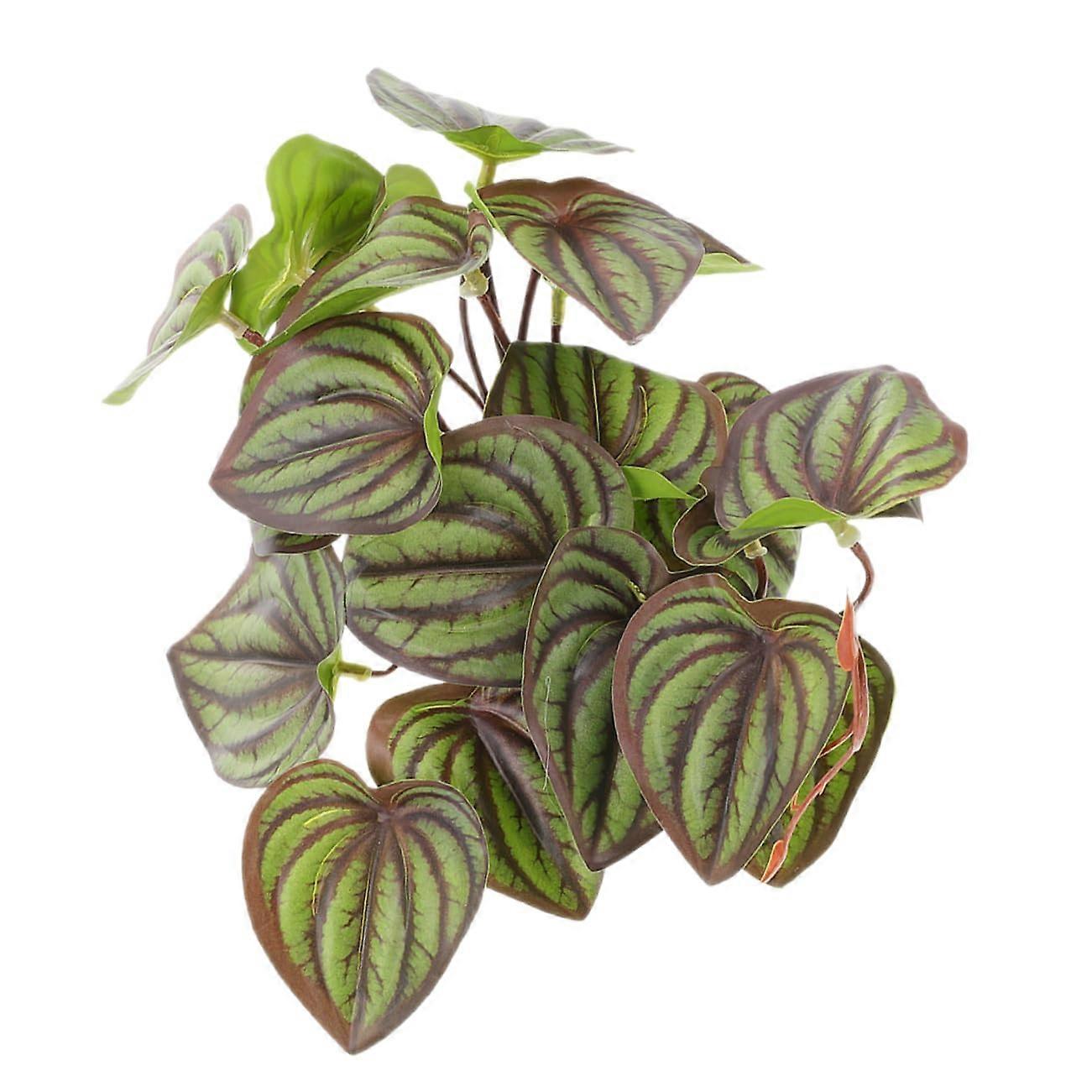 Terrarium Plants for Reptiles Lifelike Artificial Habitat Decor Safe Plastic Plants Compatible With Small Terrariums