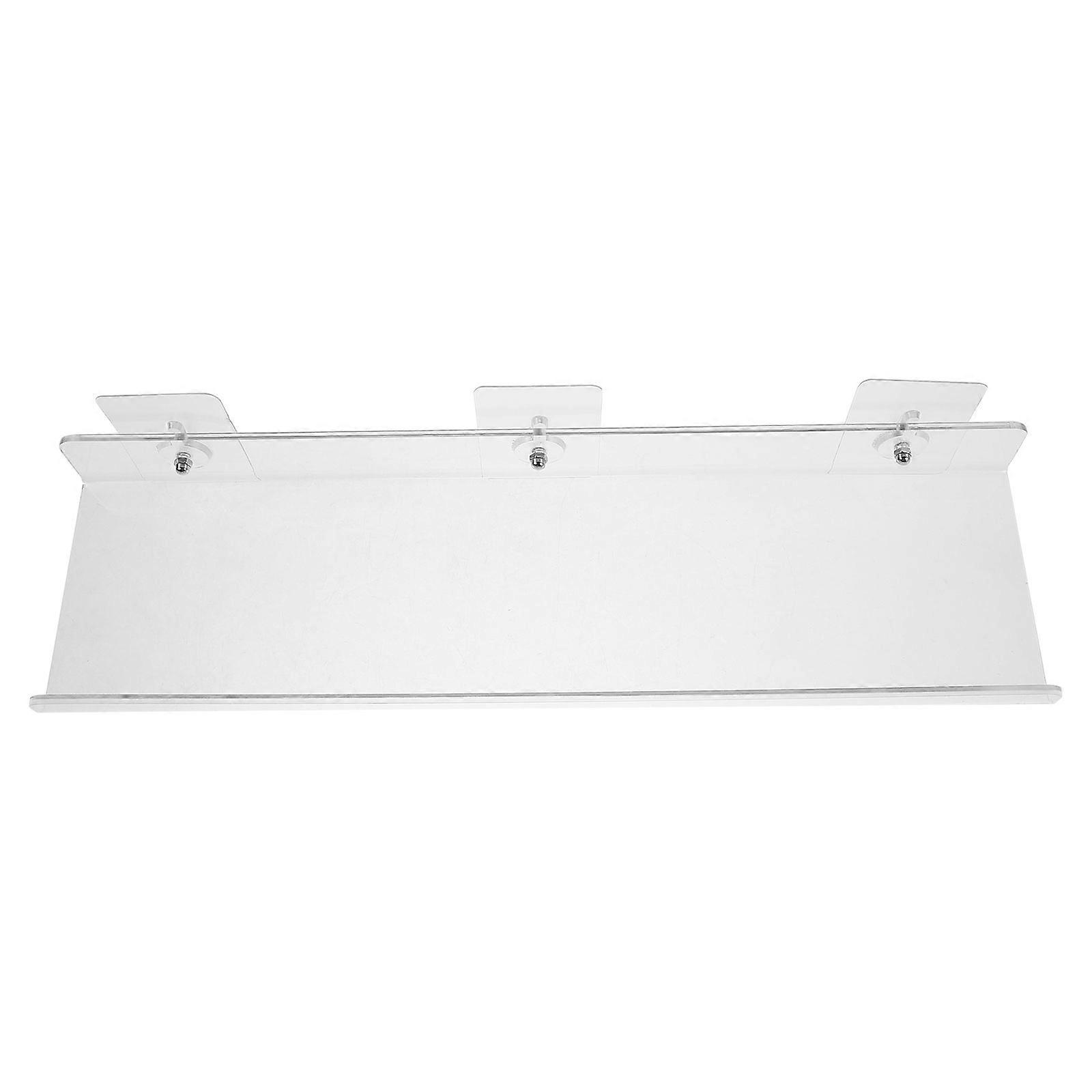 Clear Bathroom Wall Shelf Acrylic Floating Storage Design 15.7X4.3X1.4In 1Set