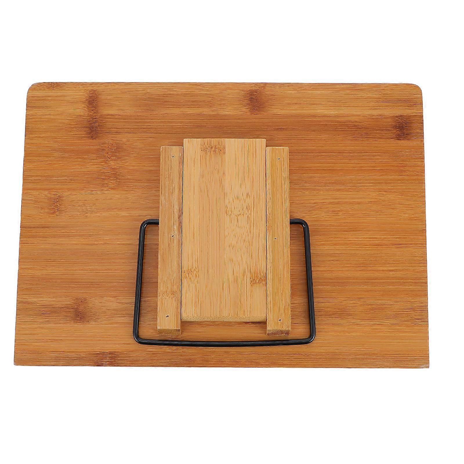 Portable Computer Stand Bamboo Tablet Bracket For Notebook And Tablet Users At Home And Office With Stable Design 2Pcs
