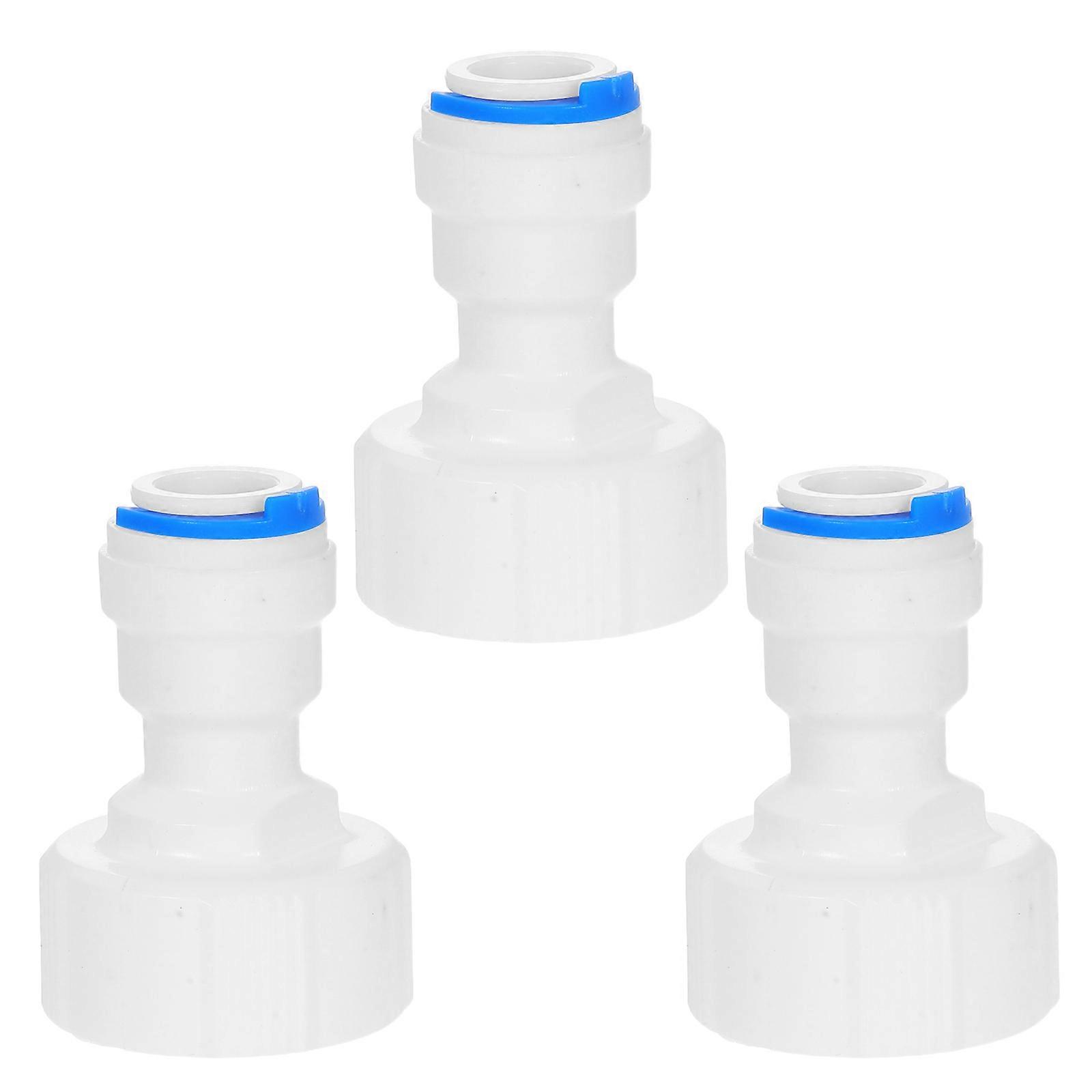 Reusable Pipe Fittings Hose Reducer For Gardening 3Pcs 1.8×1.3×1.3in