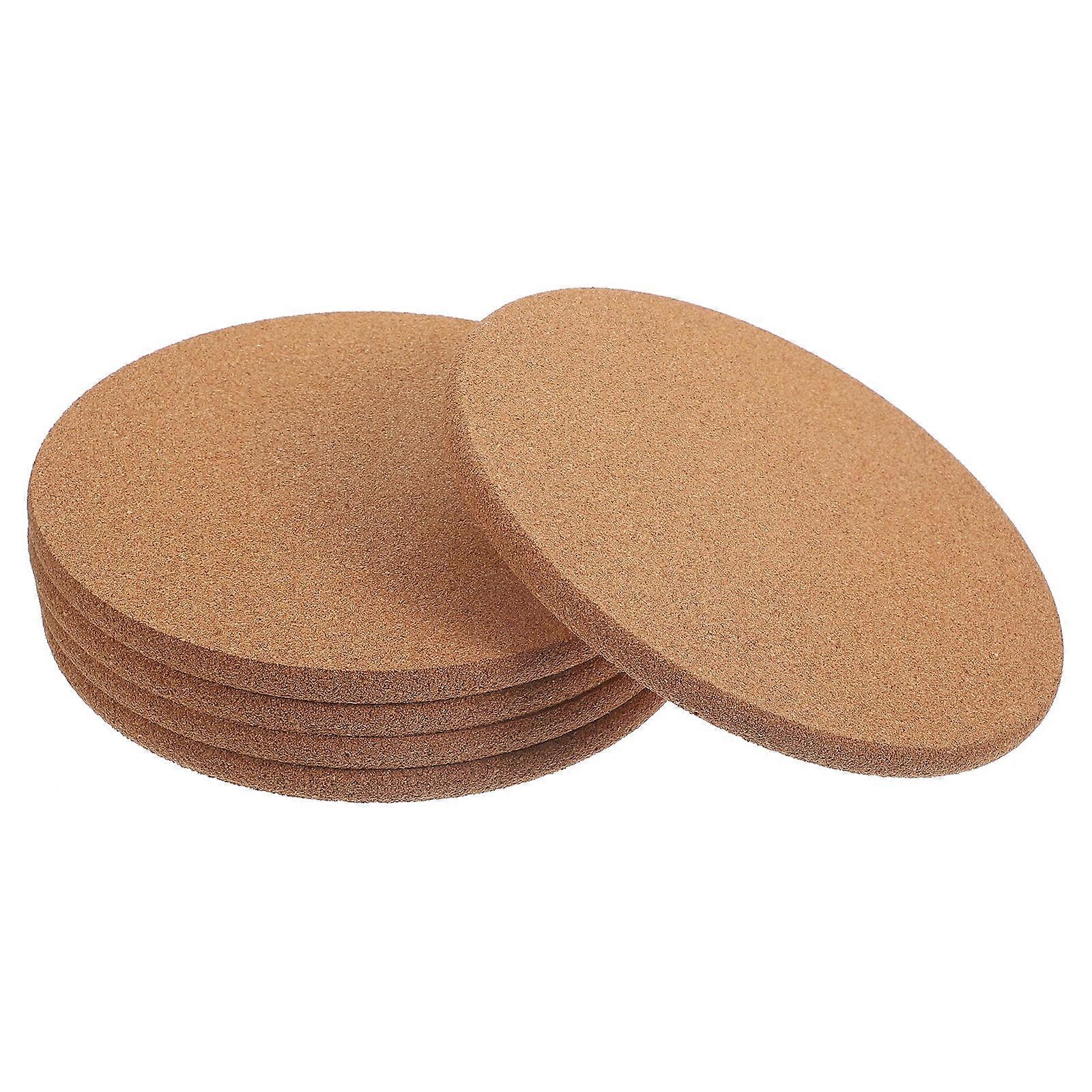 Round Heat Insulated Cork Coasters for Cup Holders with 10Pcs Set
