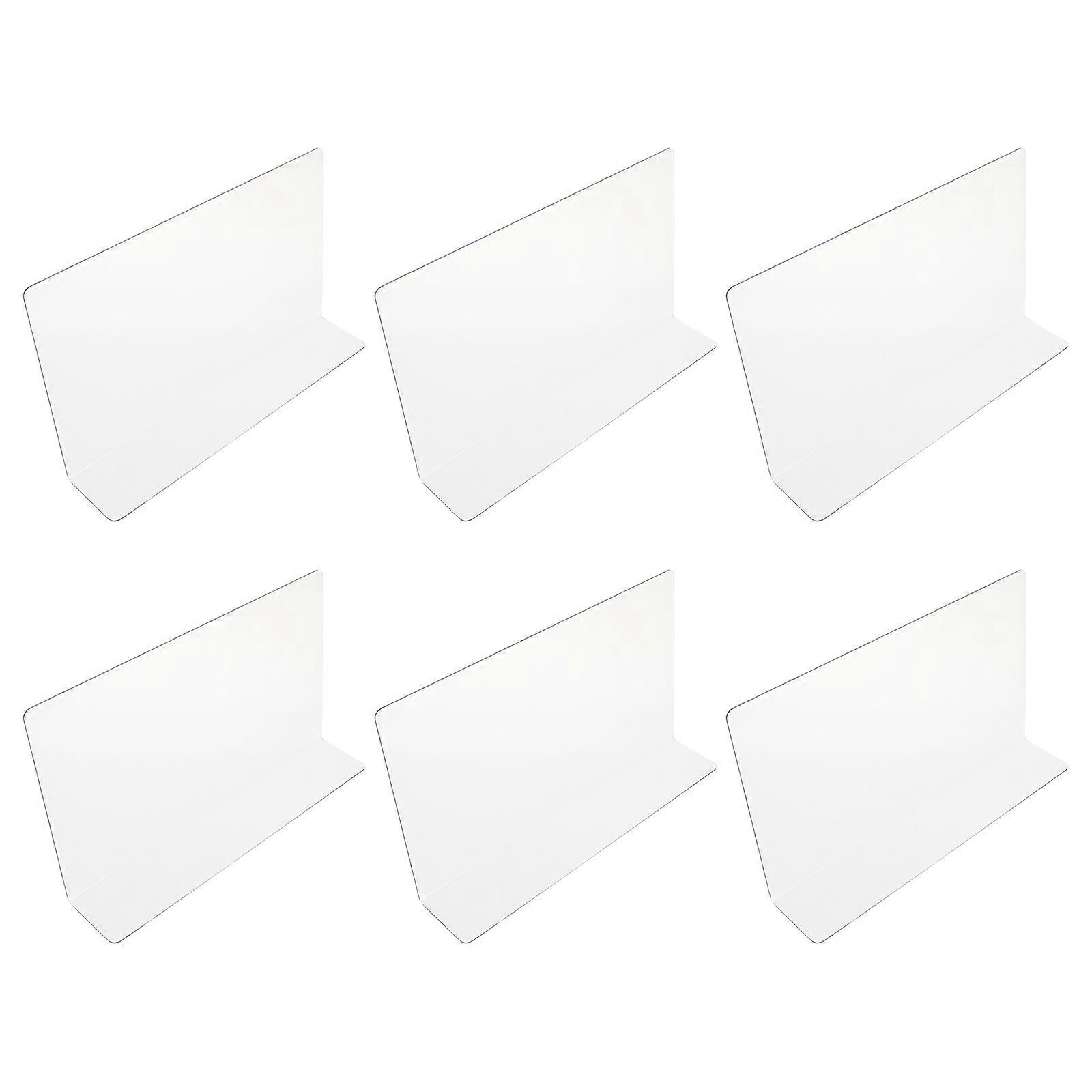 Plastic Shelf Divider Side Dividers for Store Goods Separator 24Pcs