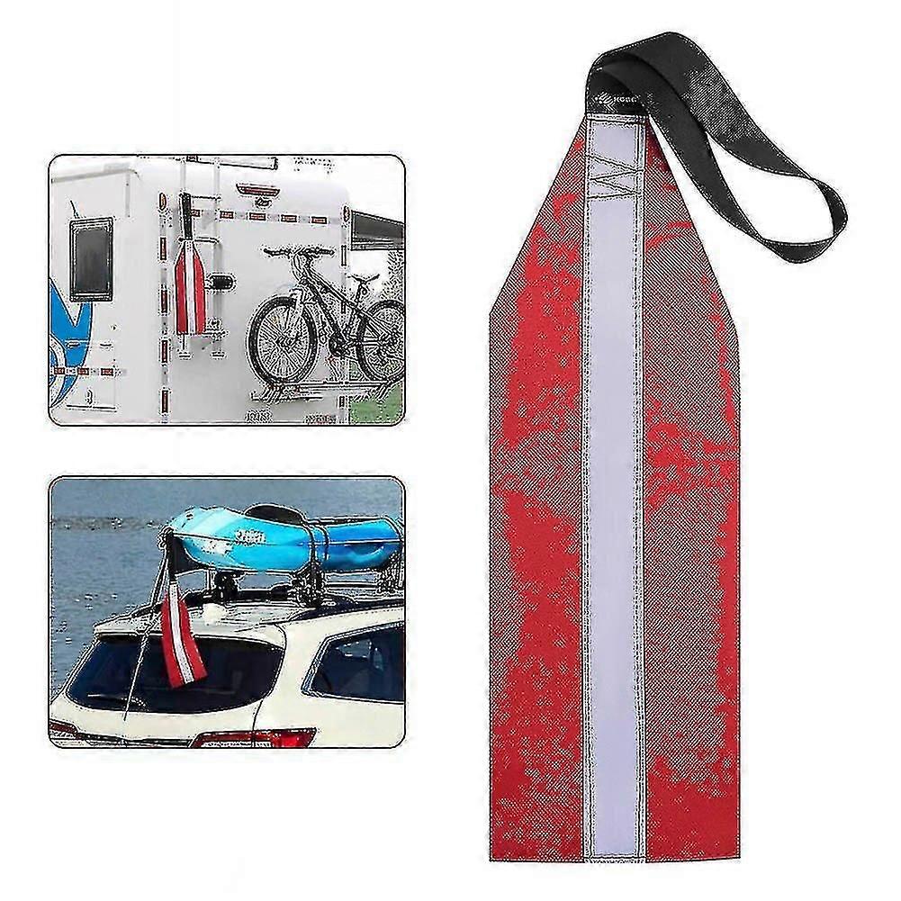 Kayak Accessories Kayak Safety Flag Towing Flag Highly Visible Durable Red Safety Flags With Lanyard Canoeing Kayaking