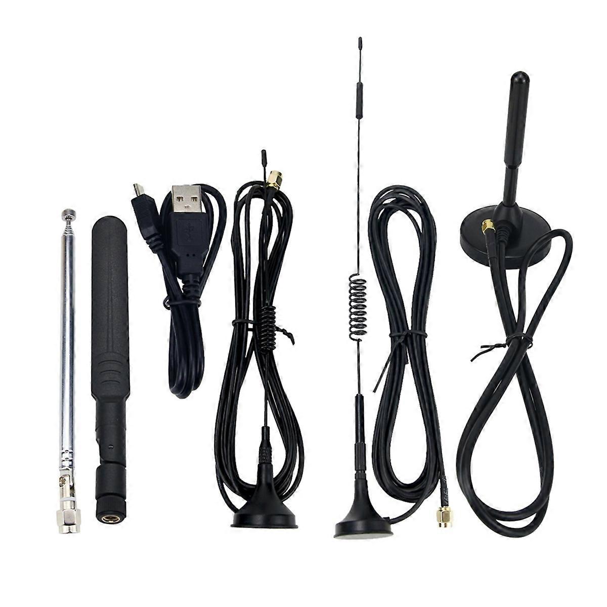 For One SDR Radio Receiver 5PCS Antennas Kit with USB Cable for One SDR Receiver Ham Radio