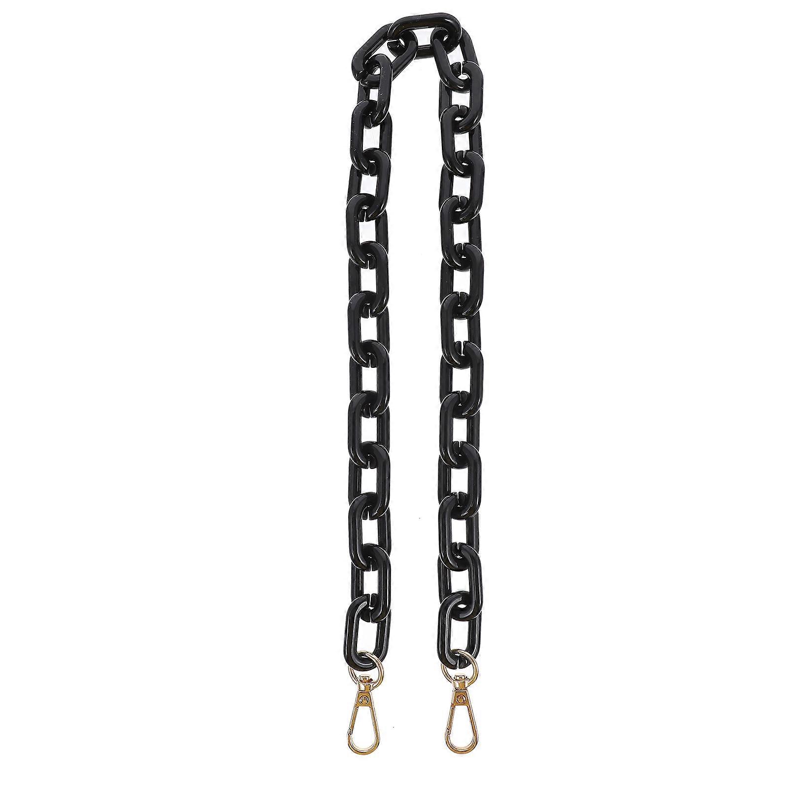 Handbag Chain Strap with Metal Buckles for DIY Bag 2Pcs Acrylic Chain