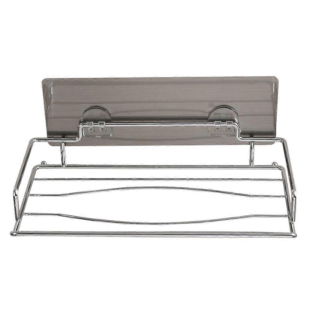 Punch Free Tissue Holder Bathroom Tissue Storage Shelf for 2Pcs Practical Use