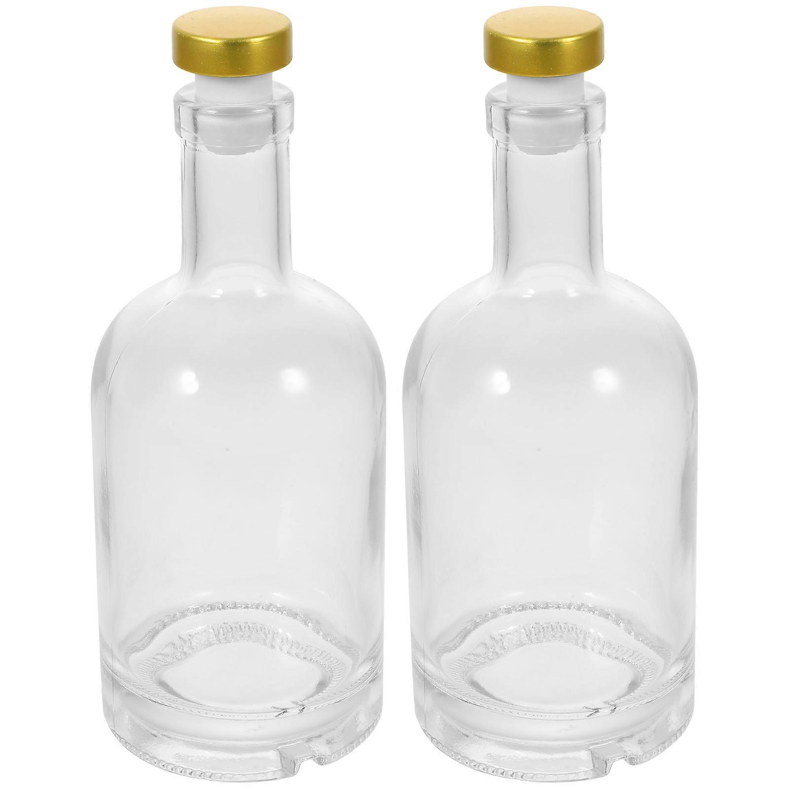 Thickened Storage Container 200Ml Transparent Glass Designed For Home Use 2Pcs