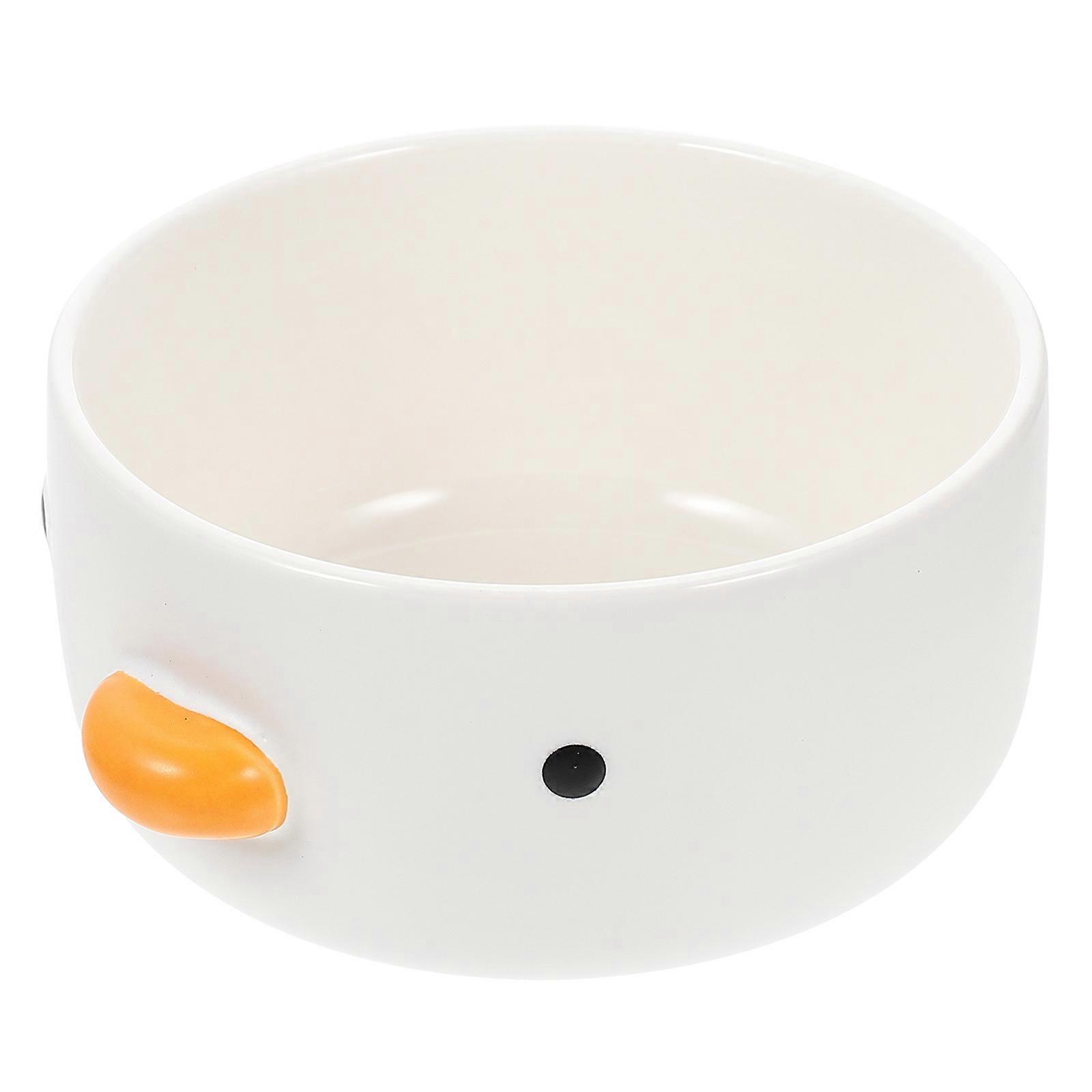 Adorable Cartoon Chick Design Bowl Multi-function Household Food Bowl for Restaurant Use Round Assorted Color 1Pcs
