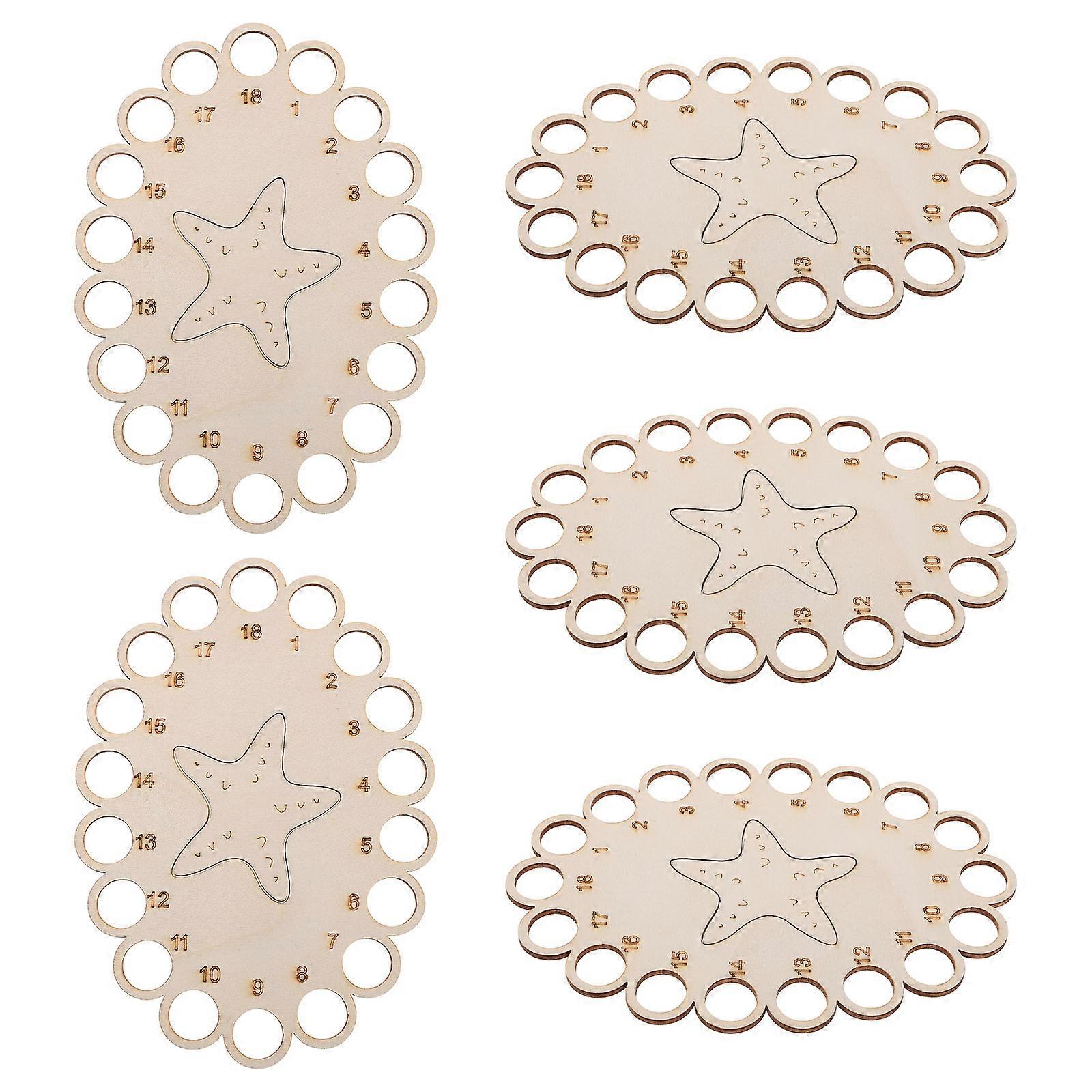 Cross Stitch Thread Organizer Wooden Holder for Easy Sorting 15Pcs