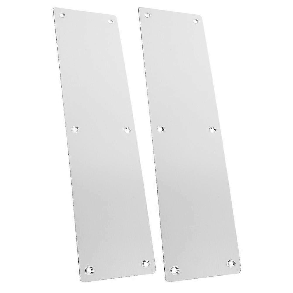 Stainless Steel Push Door Plate Fireproof Protective Interior Use 2Pcs