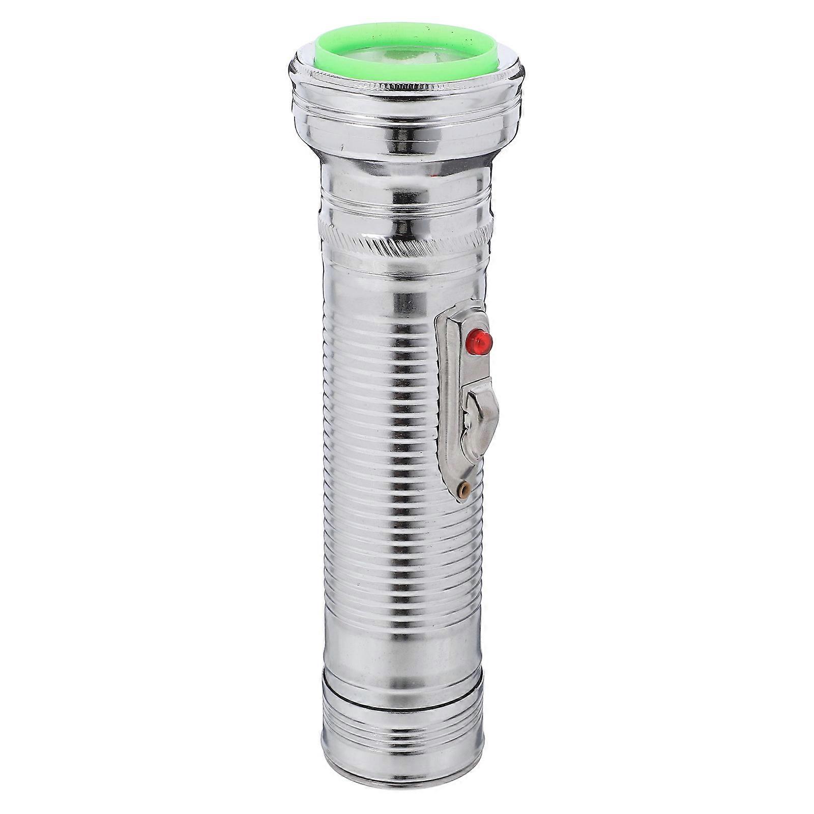 Sturdy Metal Old-Fashioned Flashlight for Hiking 3Pcs Portable Hand-Held Battery Operated Torch
