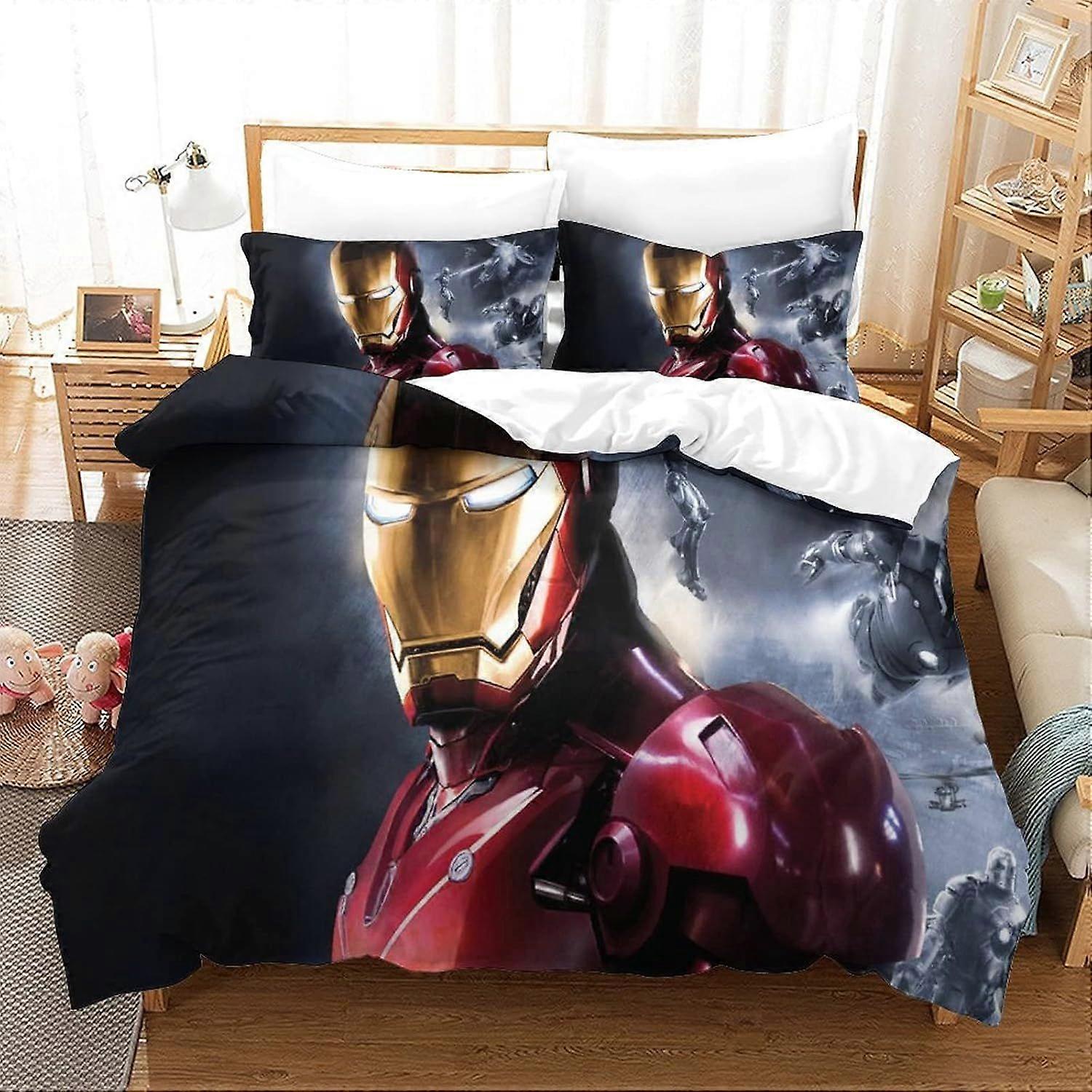 xzz729 Duvet Cover Iron Man Movie Poster Duvet Cover 140X200CM