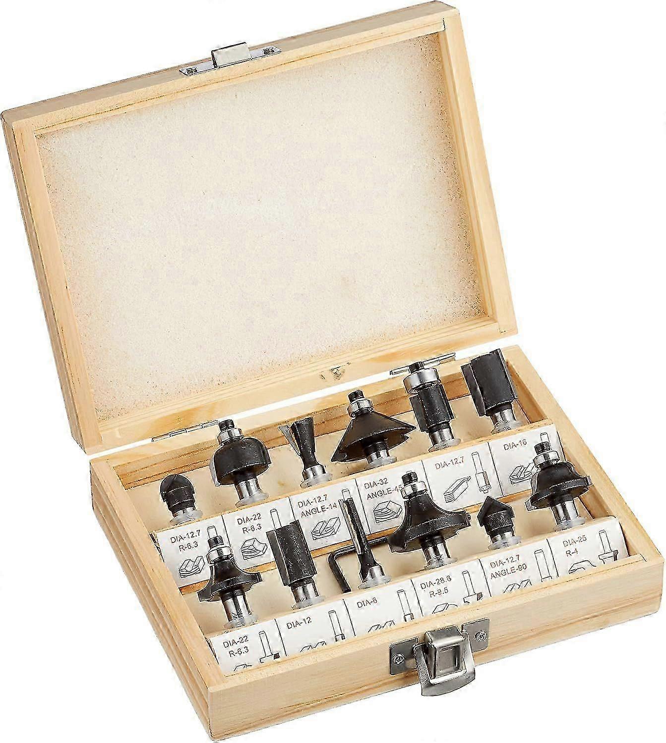 Set of 12 router bits for RT-RO 55 / BT-RO 1200 E,GU.B/bon