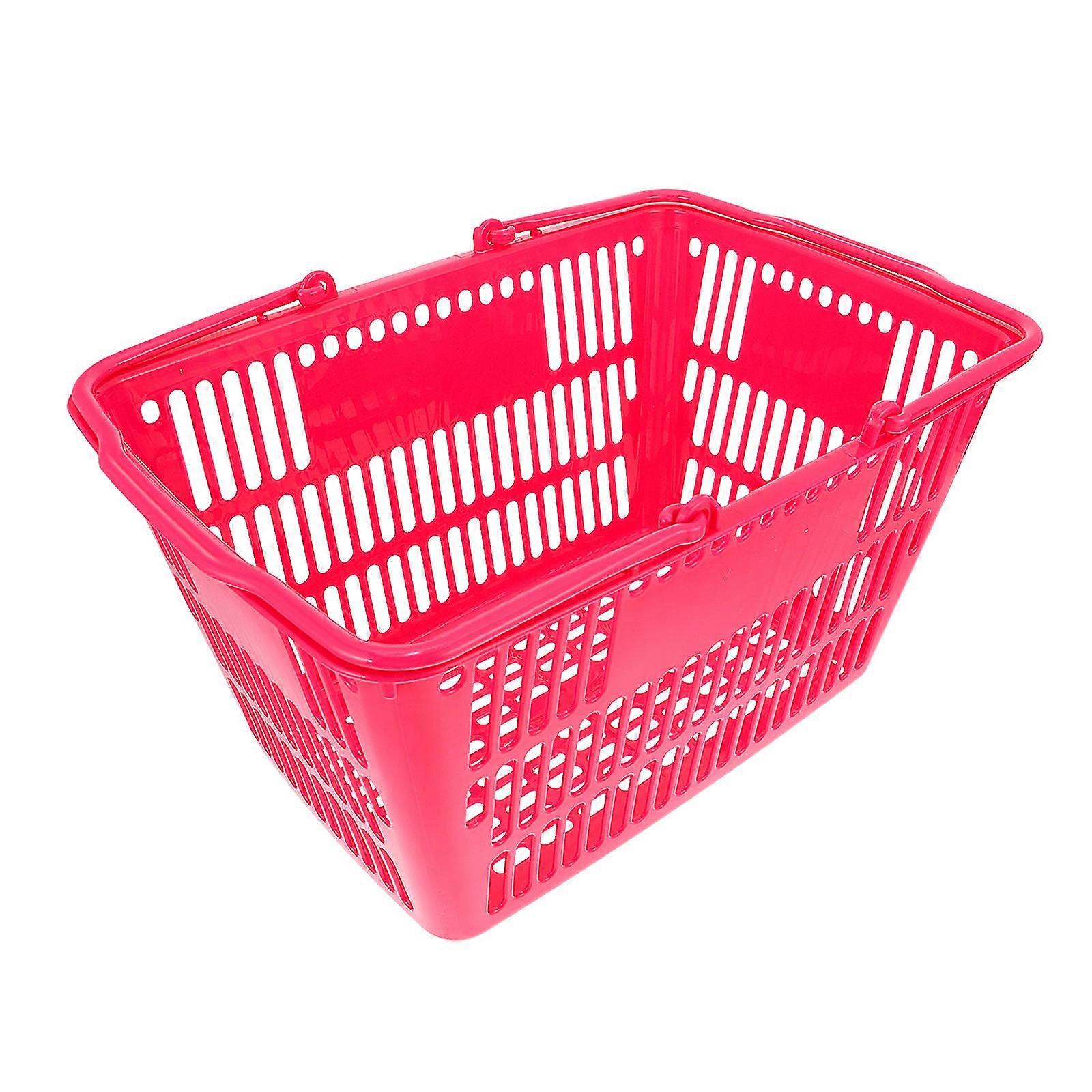 Large Portable Beer Basket with Handle for Storage 1Pcs Plastic Basket